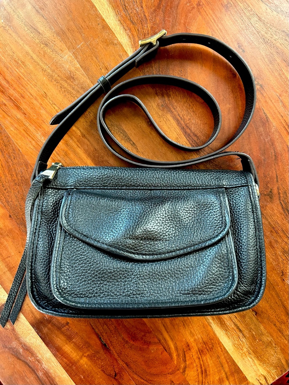 Aimee Kestenberg Muse Cargo Leather Crossbody Bag Black